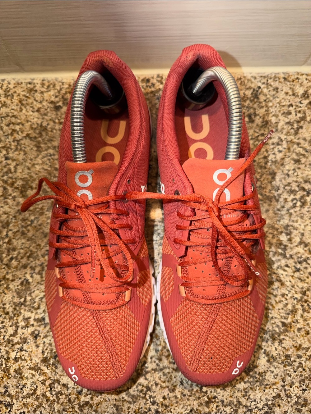 On Running Women's Rust/White Cloudflow Sneakers - Picture 4 of 9